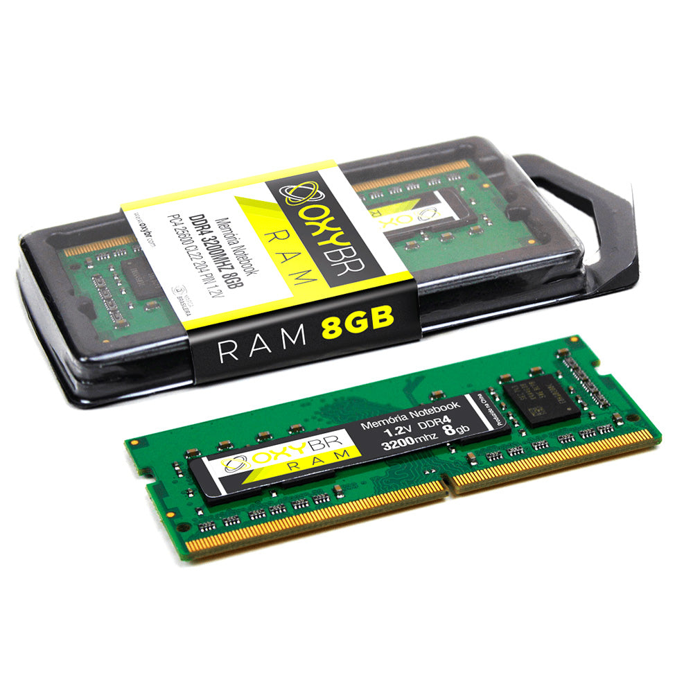 Memória Ram Notebook, 8GB, 3200MHz, DDR4, CL22, OxyBR, OXY32S22S8/8